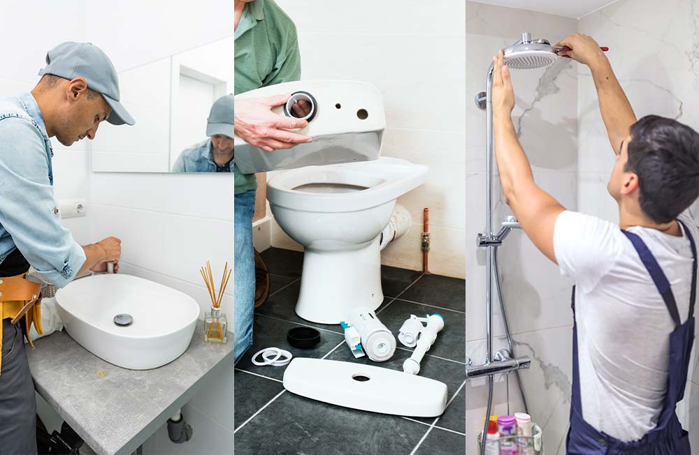 Mejoras y reparaciones de baño realizadas por plomero en Zona Oeste